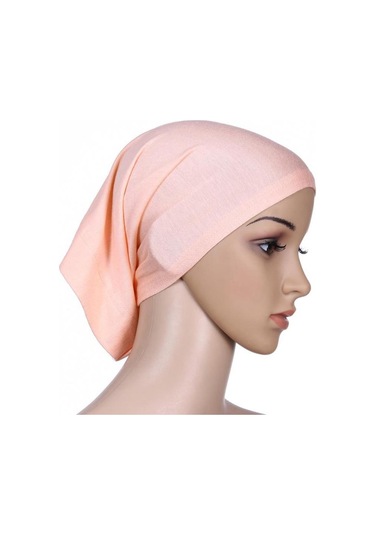 Haki Yüz Altında Eşarp Tüp Kaput Kap Kemik İslam Kadın Baş Örtüsü Başörtüsü Haki