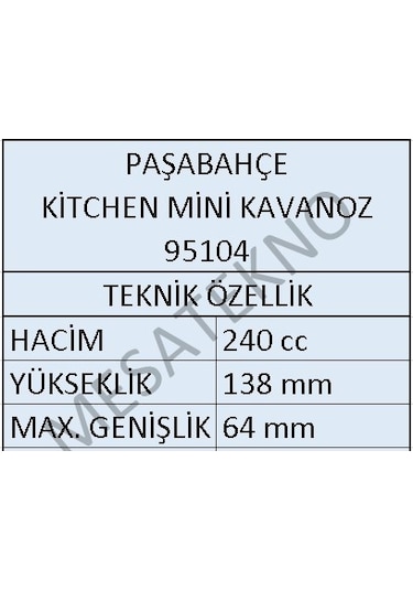 Paşabahçe 95104 Kitchen Mini Baharatlık Kavanoz 240Cc - 2 Adet