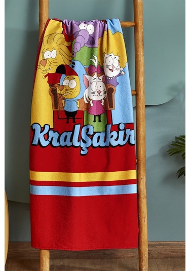 Karaca Home X Kral Şakir Sıkı Dostlar Plaj Havlusu 75 x 150 CM