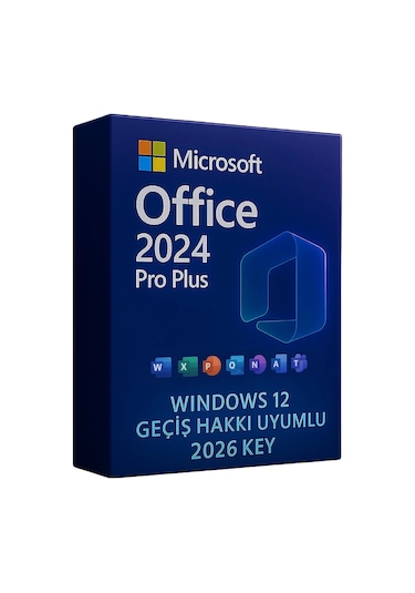 Windows 11 Pro + Office 2026/2024 Pro Plus Key Windows 12 Geçiş Hakkı Uyumlu  Lisans İle G