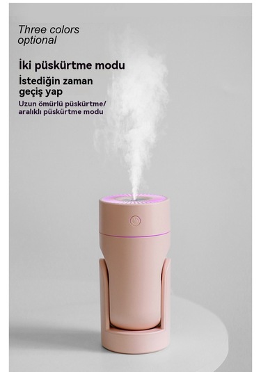 Akıllı Sabit Nem Otomatik Sallamalı Kafa Nemlendirici-pembe