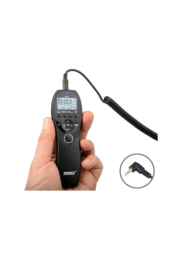 Ayex AX-3 E3 Canon için Dijital Zaman Ayarlı Kablolu Kumanda
