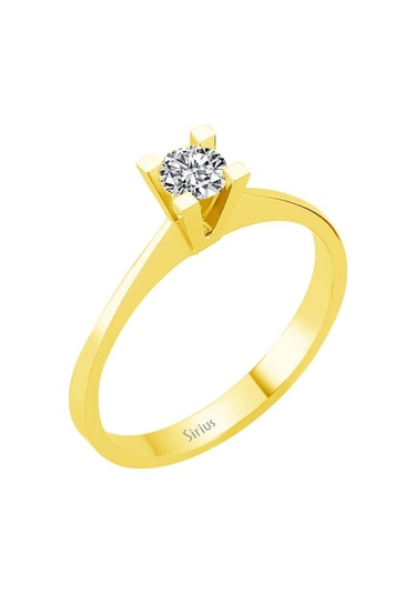 Sirius E Renk 0,23 Karat Pırlanta Tektaş Yüzük 0823R0167
