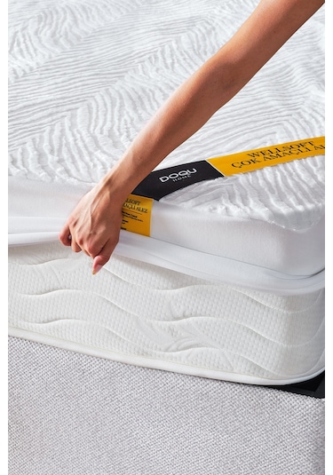 Wellsoft Çok Amaçlı Sıvı Geçirmez Fitted Alez 150x200 Beyaz