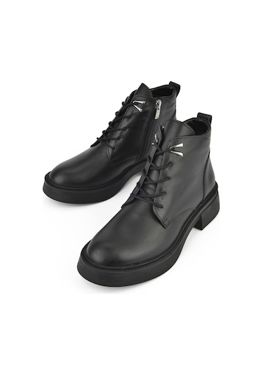 Ziya, Kadın Hakiki Deri Bot 143359z326 Siyah Siyah