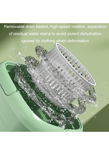 Sones 4.5l Mini Taşınabilir Katlanabilir Ev Tipi Çamaşır Makinesi İç Çamaşırı Yıkayıcı, Renk: Meyve Pembesi Ab Fişi
