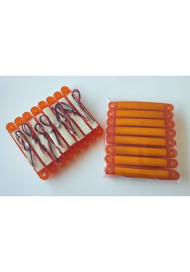 12 Adet Neon Led Lamba Slim Model Turuncu 12-24 Volt