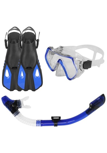 Monozone Yetişkinler İçin Şnorkel Takımı 3parça Set,dalış Gözlüğü
