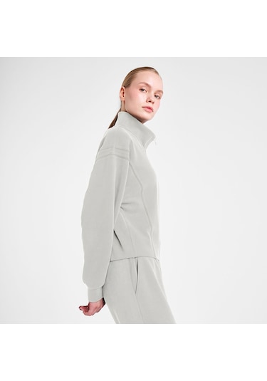 Lescon 25n-2105 Fermuarlı Sweatshırt Ekru