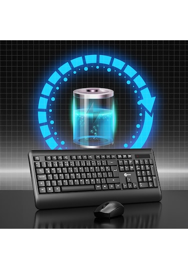 Lecoo KW202 Kablosuz Türkçe Q Klavye & Mouse Set