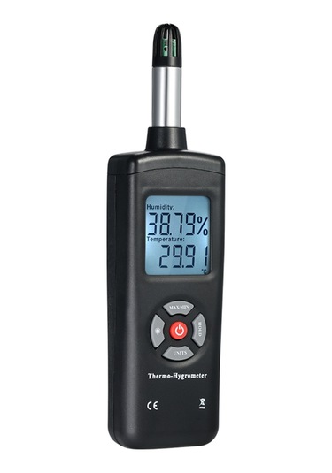 Dijital Lcd Termo-higrometre Termometre Higrometre Siyah