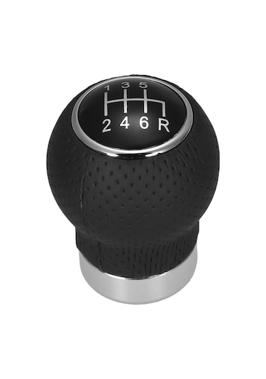 Yaozixa Plastik Manuel Vites Topu 6 Vites Destekli Ergonomik Tasarım Siyah Otomobil Vites Kolu Değiştirme Parçası Siyah