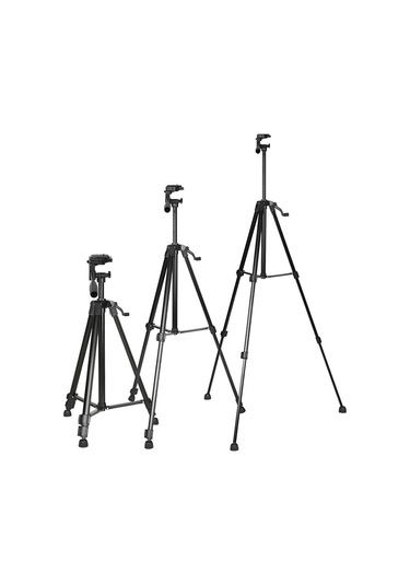 Sones 3366 Kalite 1.7m Taşınabilir Telefon Canlı Selfie Tripod Dv Slr Kamera Standı Siyah