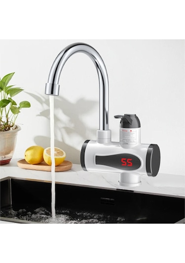 Suntek Elektrikli Hızlı Isıtma Musluğu Banyo Mutfak Bar İçin