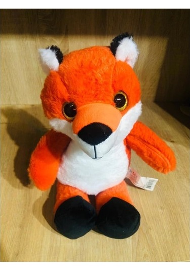 Sevimli Tilki Peluş 25 Cm Yumuşak Oyuncak Peluş Tilki Turuncu