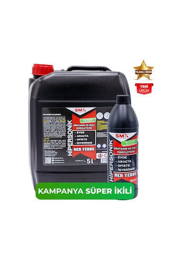 Hipersonik - Dünyanın En Hızlı Temizleyicisi 5 Kg Dünyanın En Hızlı Temizleyicisi 750 Ml