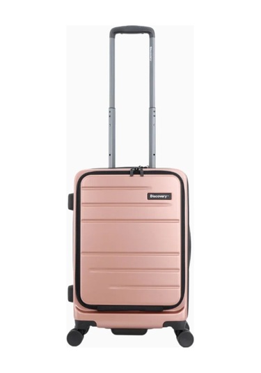 Discovery Patrol Pc Hard Case Kabin Boy Valiz Bavul & Valiz Pink 2