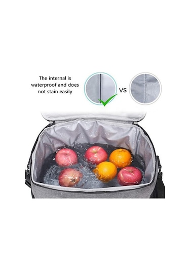 Pazly Yemeği Yalıtımlı Taşınabilir Siyah Öğle Kullanımı Kamp Isı İş İçin Çantası & - Px Siyah