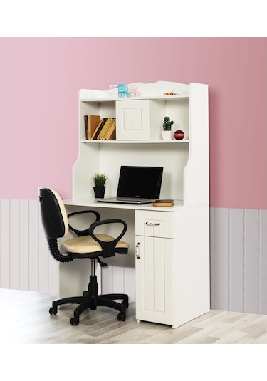 Setaymobilya Bilgisayar Masası, Mdf Kapaklı Masa, Su Üniteli Çalışma Masası