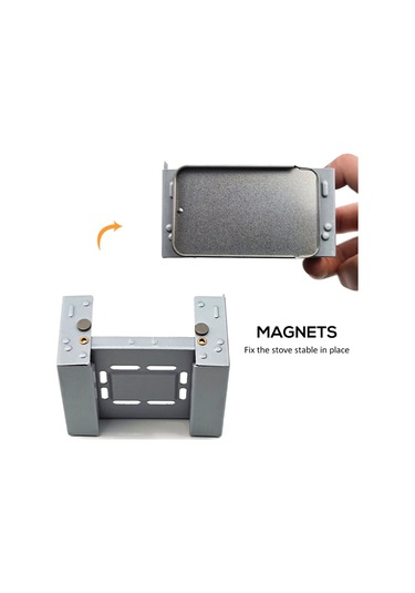 Vkemall Alkol Sobası Adası Alkol Sobası Seti Ff11 Gümüş