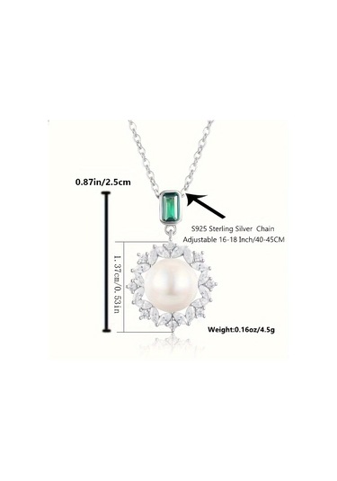 İnci Kolye Niş Tasarım Zincir Takı Gümüş