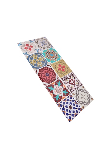 Hangfox 10 Adet 15x15cm Pvc Mutfak Banyo Merdiven Stickerları - Suya Dayanıklı, Kolay Kurulum, Moroccan Desenli Duvar Ve Zemin Kaplama Rastgele Desen Diğer
