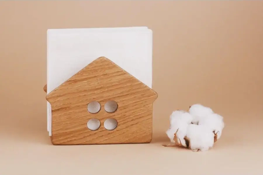 Tateplota Mutfak İçin Ahşap Peçetelik "ev" 154566667 Aromatik