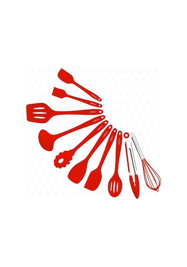 Valletta Vlt1106 Salvatore 10 Parça Spatula Set Kırmızı