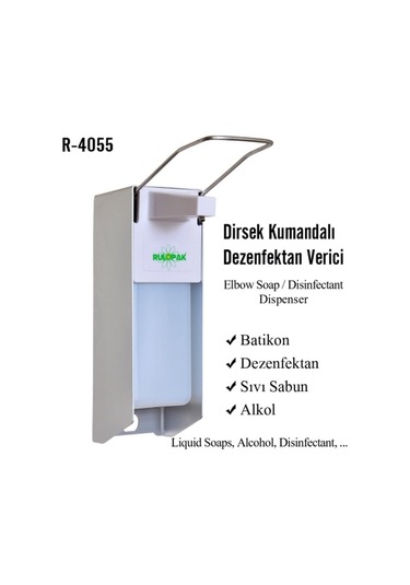 Rulopak R-4055 Dirsek Temaslı Dezenfektan Verici