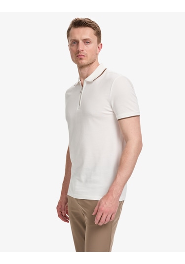 Pierre Cardin Erkek Ekru Tişört 50327873-vr019