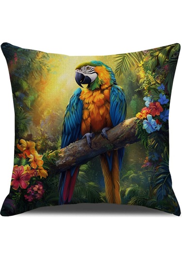 Yeni Sade Tarzda Baskılı Yastık Kılıfı No.91 Ekru