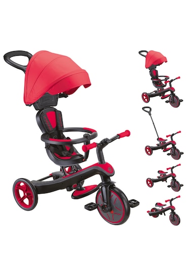 Globber Explorer 4in1 Trike Bisiklet - Kırmızı