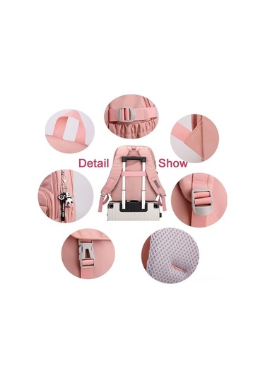 Didadodo Su Geçirmez Kız Okul Çantası - 28l, 17 Laptop, Çok Renkli Tasarım Çok Renkli