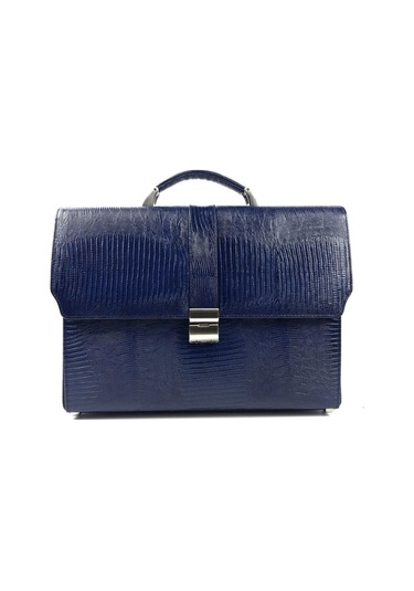 Erkek Hakiki Deri Evrak Çantası-132635 Siyah