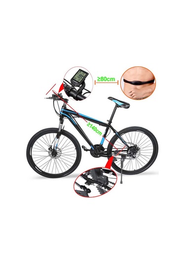 Lixada-bisiklet Kablosuz Bilgisayar İle Kalp Hızı Sensörü Y13401b Siyah