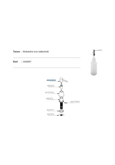 Artema A3618001yp Grup Pompa Ucu