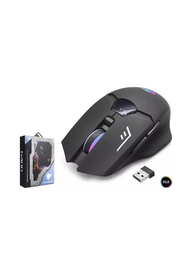 Mouse Oyuncu Bluetooth 1600 Dpi Ekran Göstergeli Rbg Şarjlı Hadron G400 Diğer