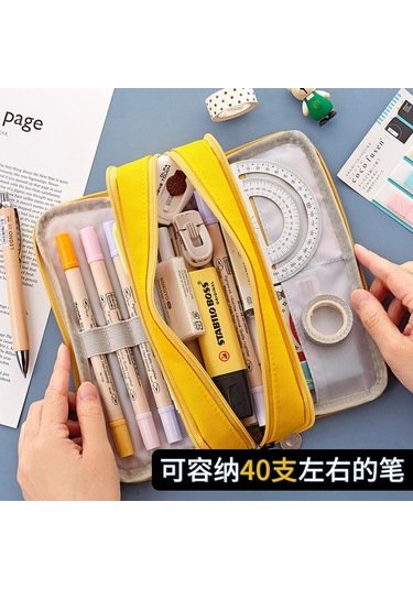 Aubyhe Genç Kızlar İçin Çok Fonksiyonlu Stüdyo Çantası - Büyük Kapasiteli, İki Pencereli, Dayanıklı Materyal, Buz Mavisi 389 MAvi