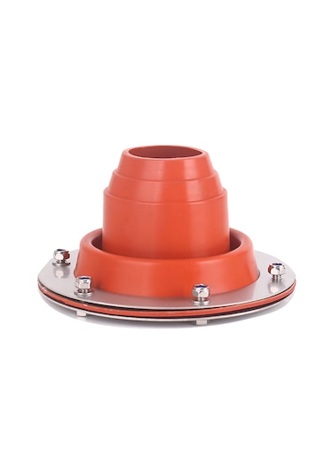 Çadır Esnek Çatı Silikon Metal Çatı Borusu İçin Soba Jakı Seti Baca İç Kırmızı