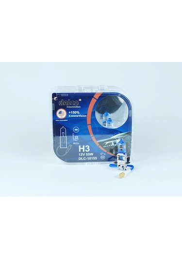 H3 12v 55watt Ampül X-treme Vısıon +150 Fazla Işık İkili Set
