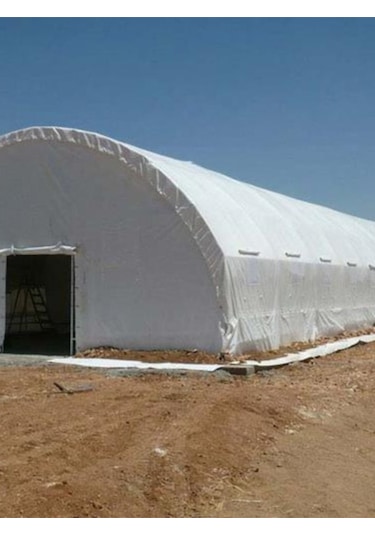 Beyaz Renk Ebatlı Branda, 12x15 Çadır 120 Gr/m2 Su Geçirmez Kamyon Saman İnşaat Gölgeleme Çadırı