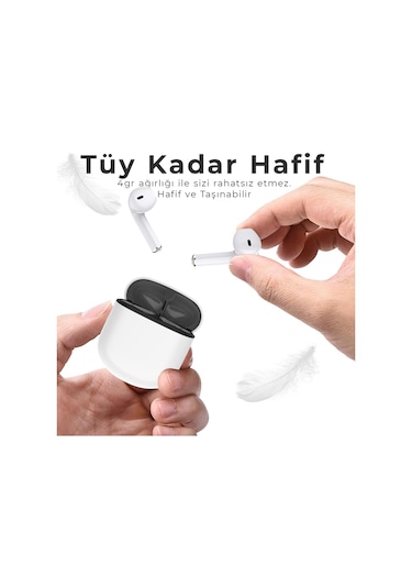 Bix Soundcraft TW2 Bluetooth 5.3 Kablosuz Kulak İçi Kulaklık