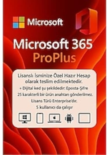 Mıcrosoft Office 365 Pro Plus Lisans 7/24
