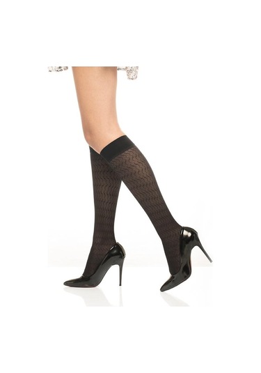 İtaliana 1266 Desenli 40 Denye Dizaltı Çorap 001