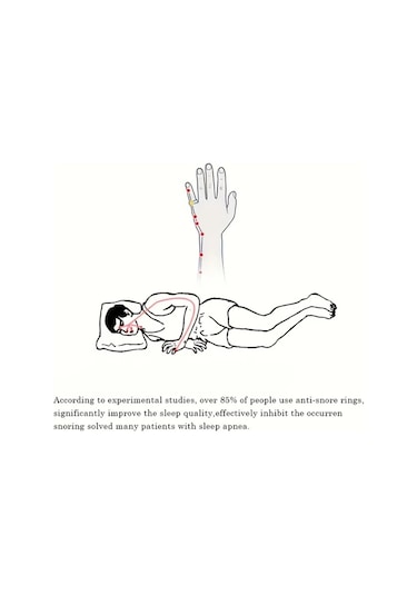 Altın M Horlama Önleyici Yüzük - Altın Kaplama, 3 Anti-horlama Boncuğu İle Rahat Akupresür Cihazı, Nefes Alma Ve Uyku Desteği İçin, 4 Boyutta Mevcut