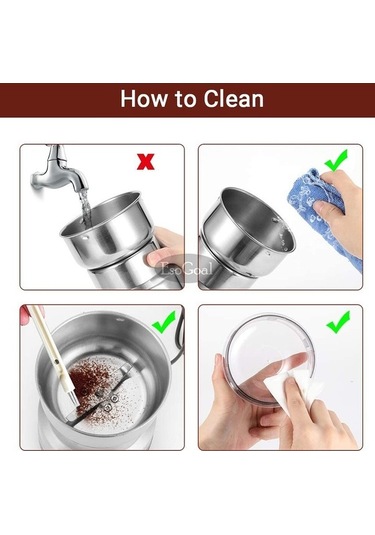 Ulzyvf Paslanmaz Öğütücü Öğütücü Makinesi Kahve Kahve Kahve Ev Esogoal Elektrikli Elektrikli Cezve Çelik Çelik Çekirdeği Baharat 46565995 Ce