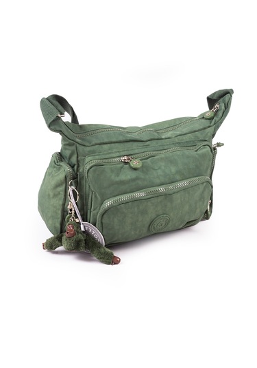 Krinkıl / Klinkır Su Geçirmez Kumaş Çok Gözlü Çapraz Kol Ve Omuz Postacı Çantası 116g Yeşil