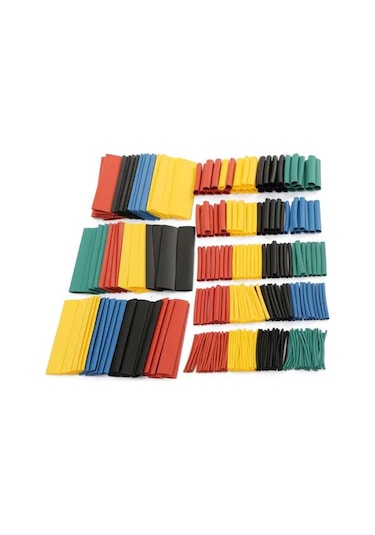 Renkli Isıyla Daralan Makaron Seti - 328 Adet