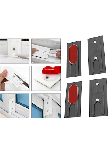 Suntek Sürgülü Kapı Penceresi Için 4 Parça Rüzgar Koyu-gri