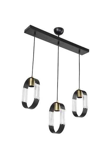 Nova 3lü Sıralı Sarkıt Avize Çok Renkli